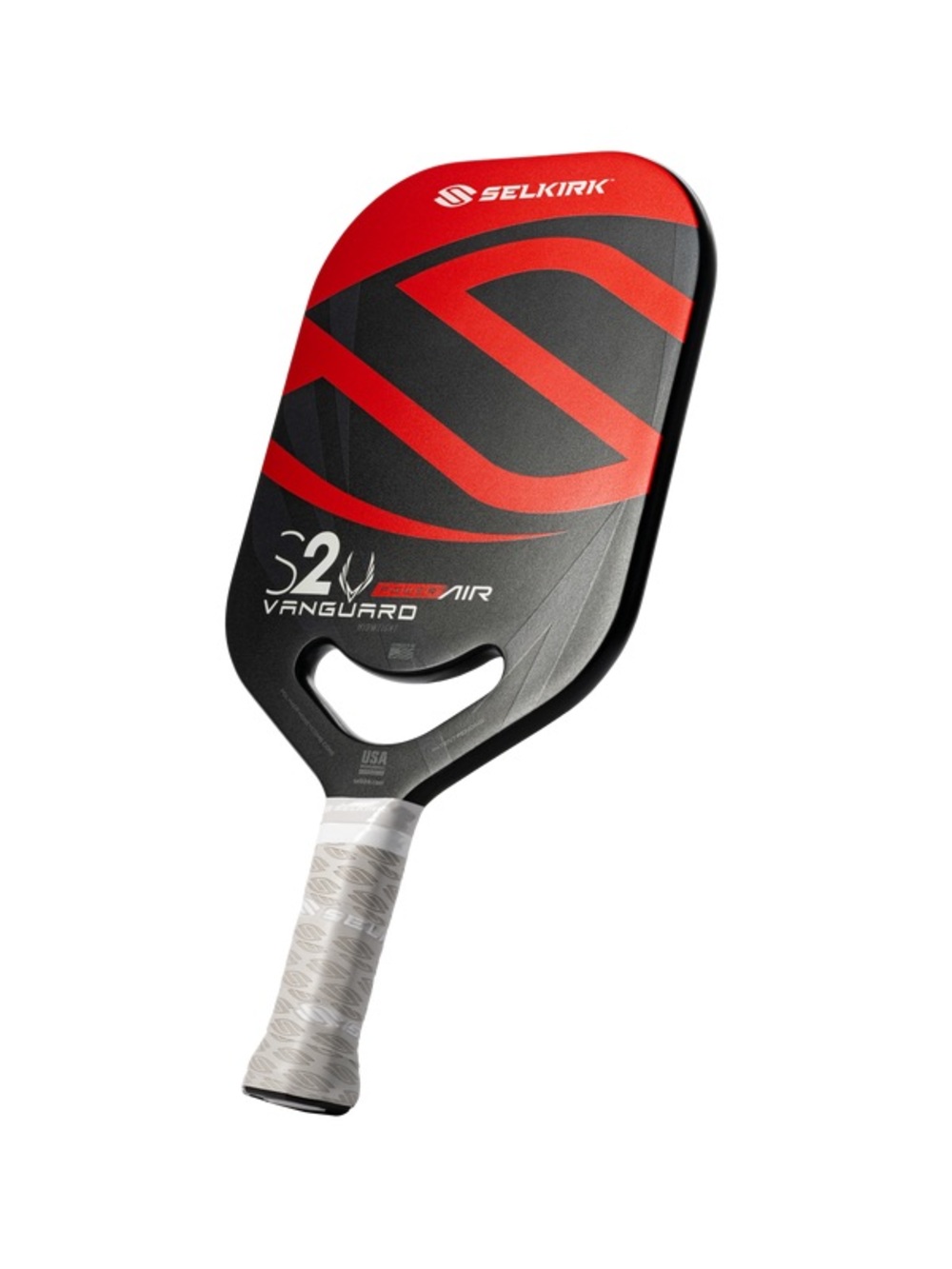 Selkirk Vanguard S2 Power Air Pickleball Paddle - Red & Black